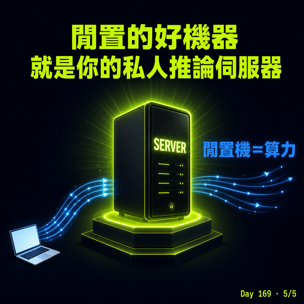 Day 169 MacBook Air 跑不動的活，我丟給家裡那台 MBP 代勞 — 投影片 5