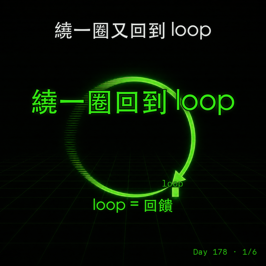Day 178 繞一圈又回到 loop — 投影片 1