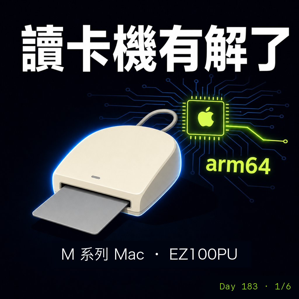 Day 183 在 Mac 上不支援的讀卡機有解了! — 投影片 1