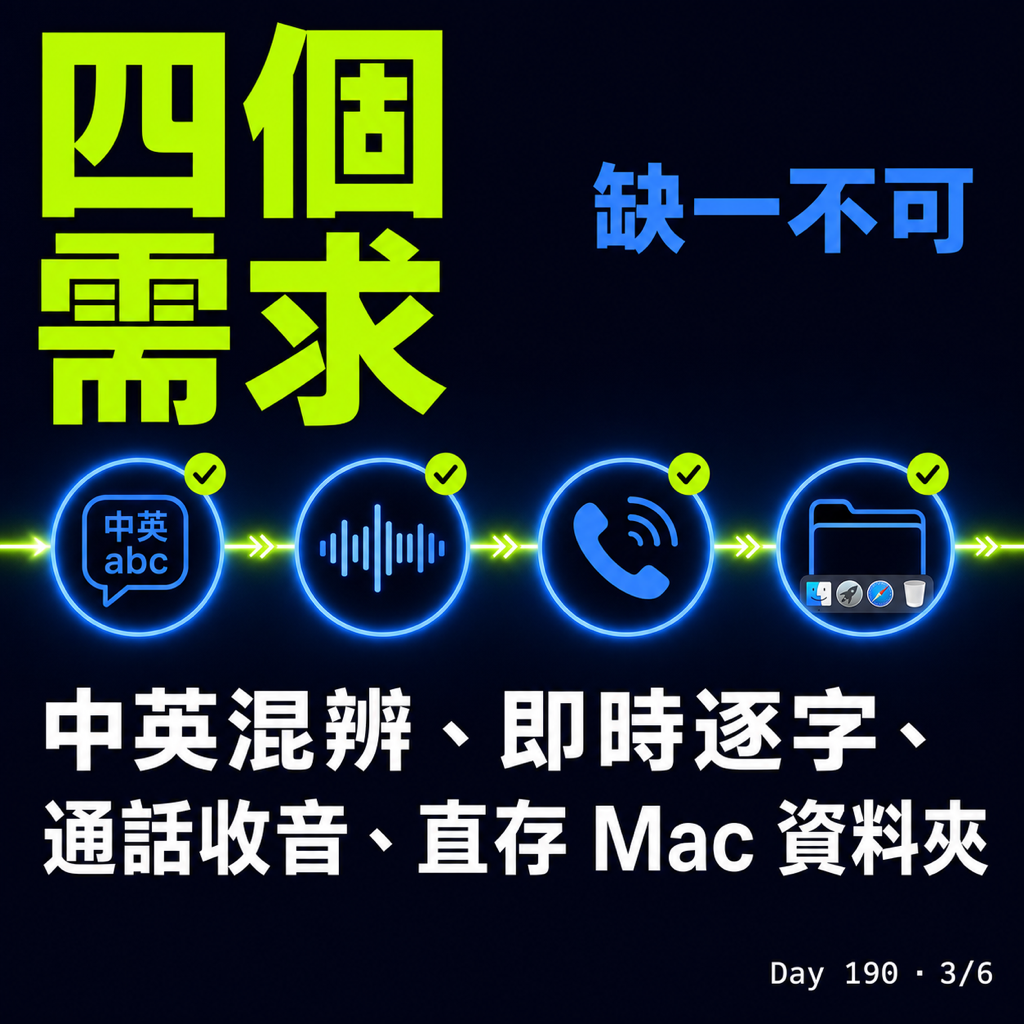 Day 190 演講逐字稿工具打算自己做 — 投影片 3