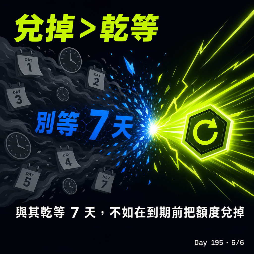 Day 195 教你把 Codex 重置額度用到極致 — 投影片 6