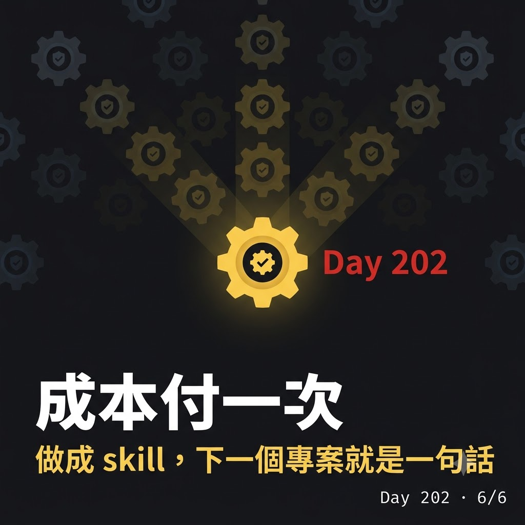 Day 202 把開源前的雜事做成一個 skill — 投影片 6
