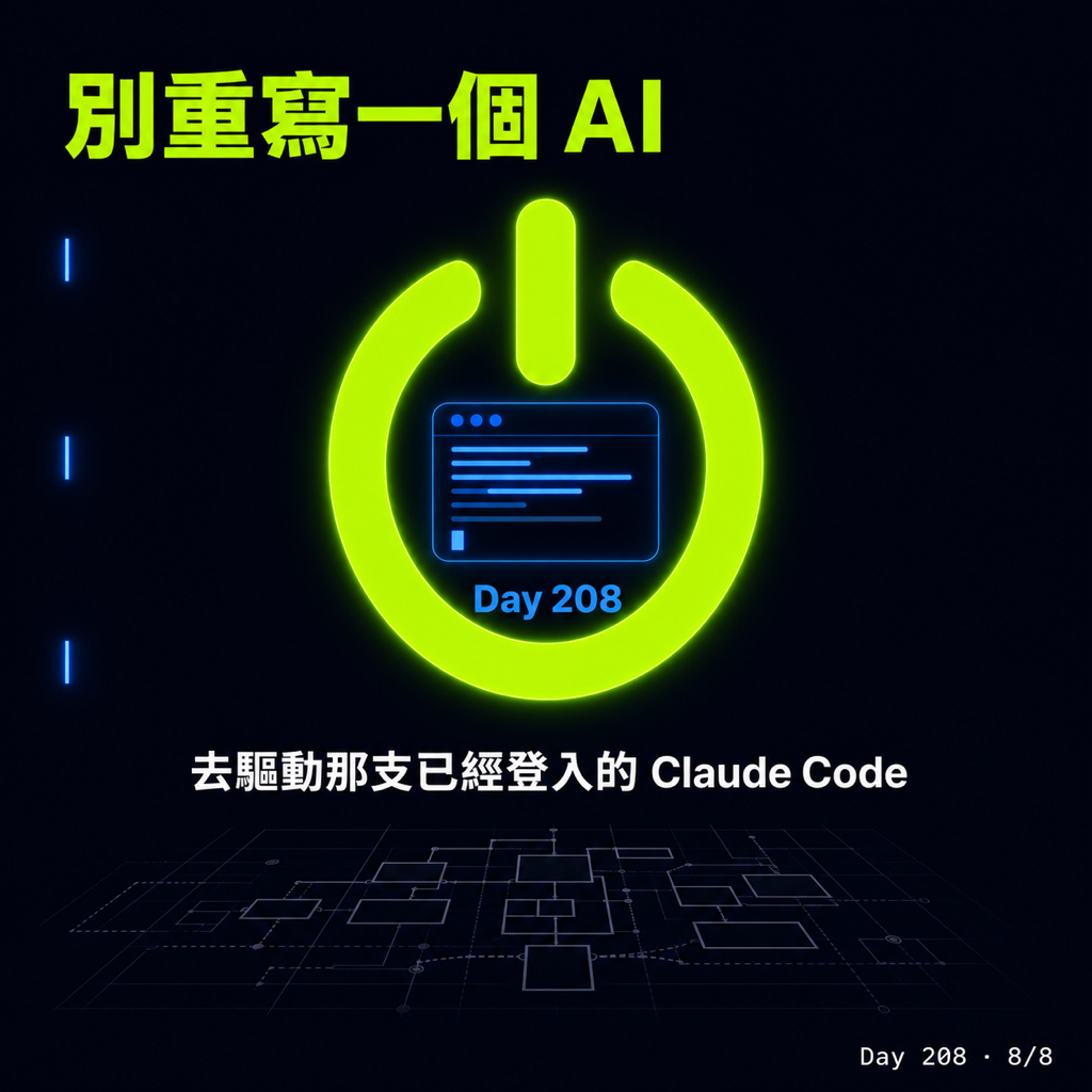 Day 208 瀏覽器當 Claude Code 的遙控器 — 投影片 8