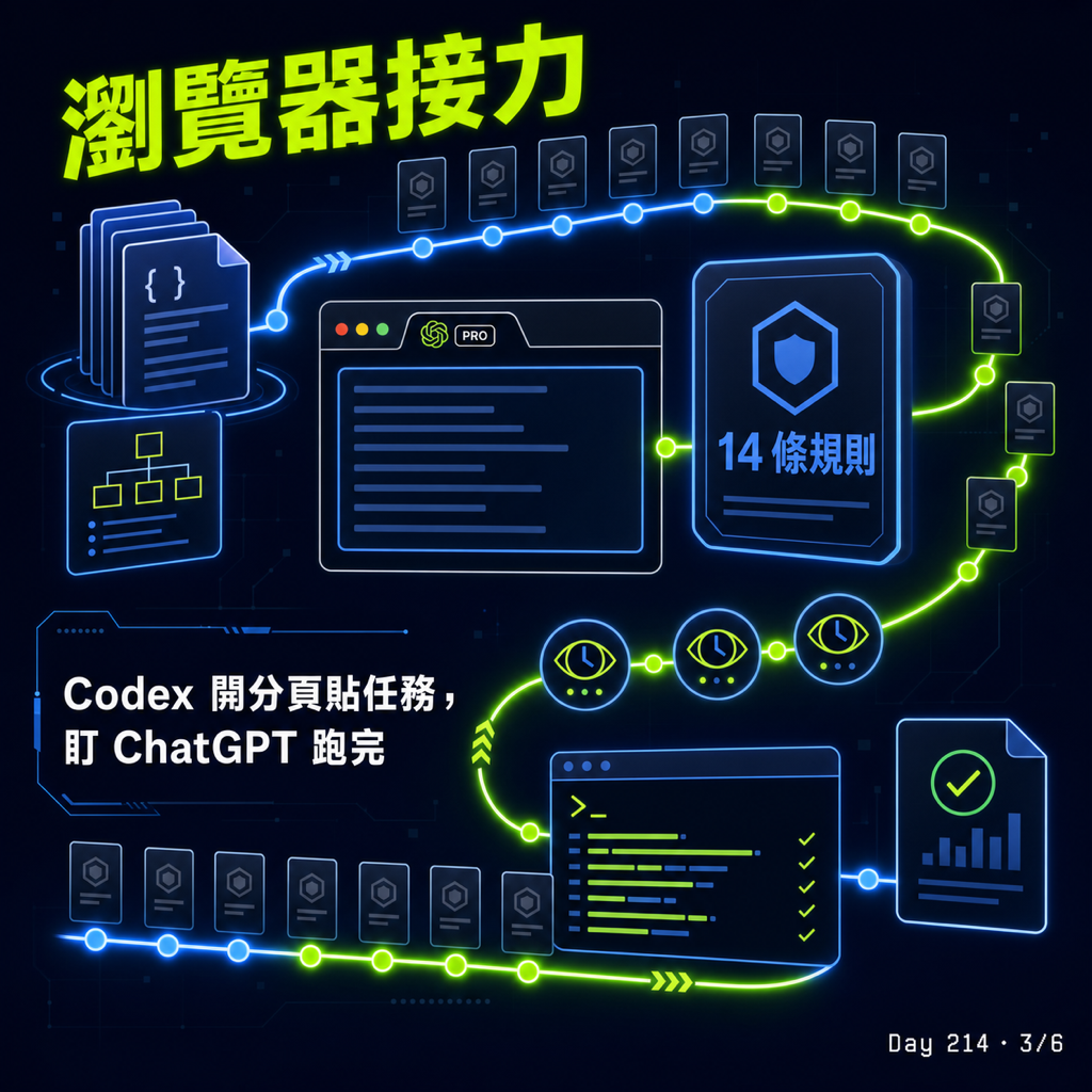 Day 214 讓兩個 AI 分工，一個寫一個驗 — 投影片 3
