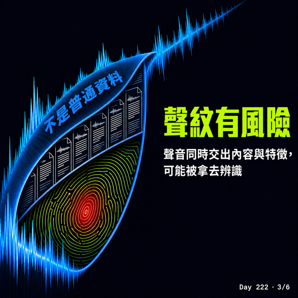 Day 222 語音輸入的資安比例原則 — 投影片 3