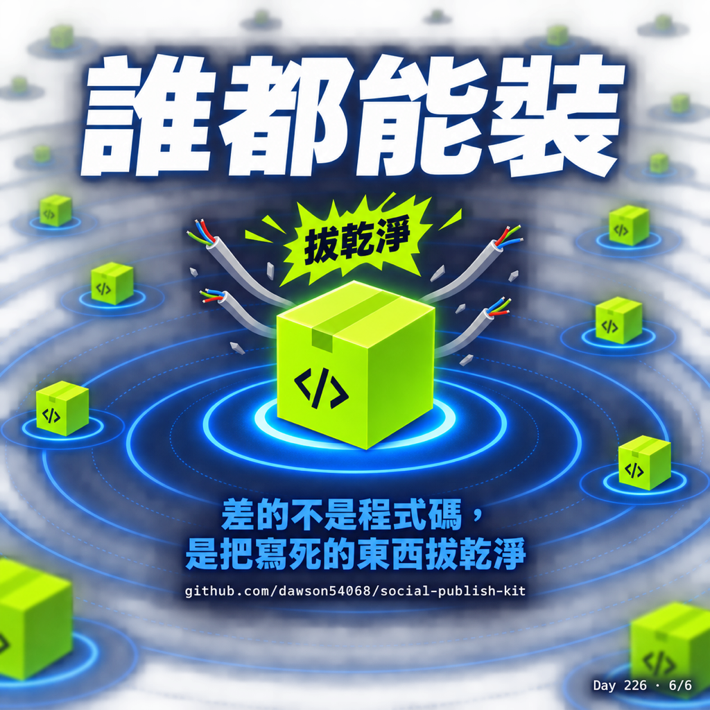 Day 226 我把發文流程開源了 — 投影片 6