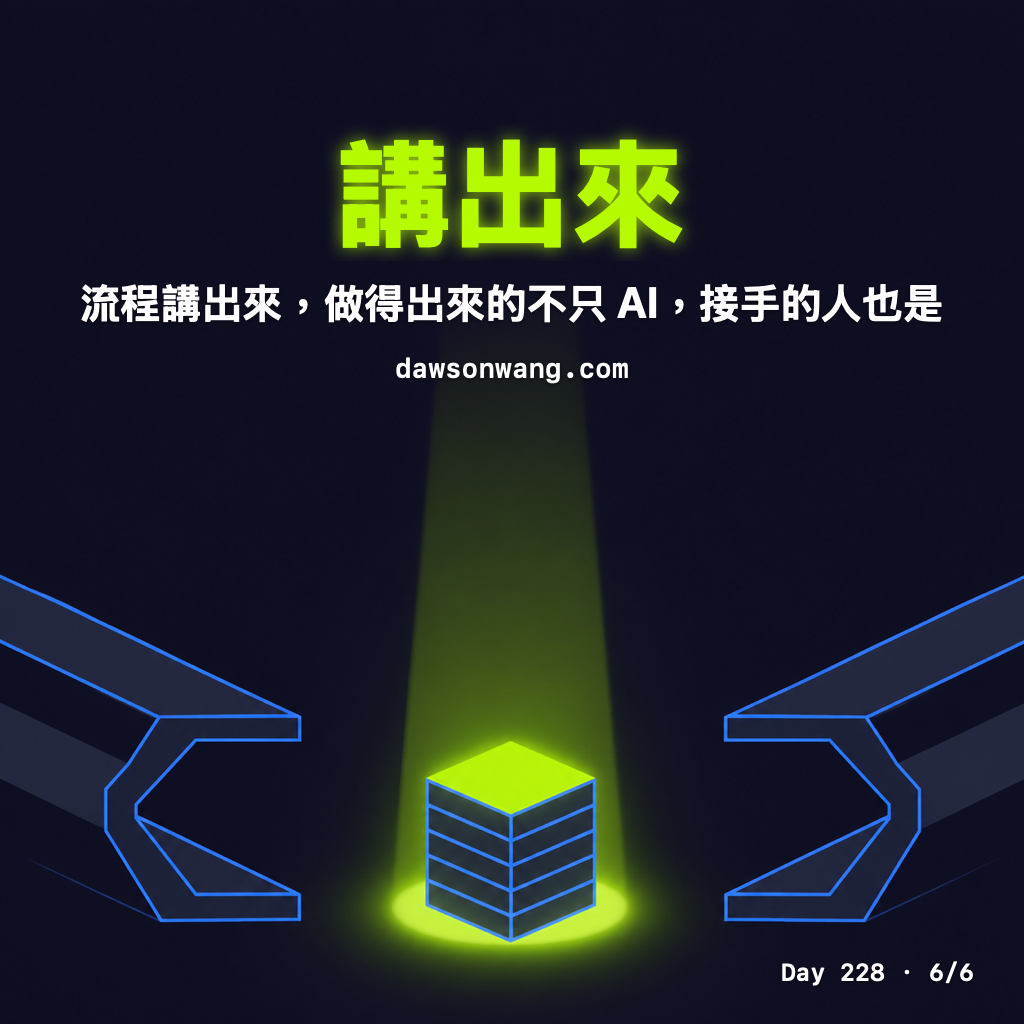 Day 228 把隱性知識提煉出來 — 投影片 6