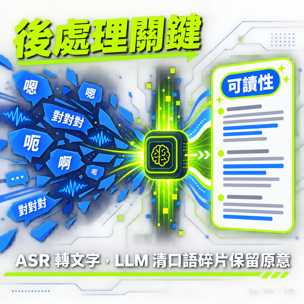 Day 230 ASR 已經夠用 — 投影片 5