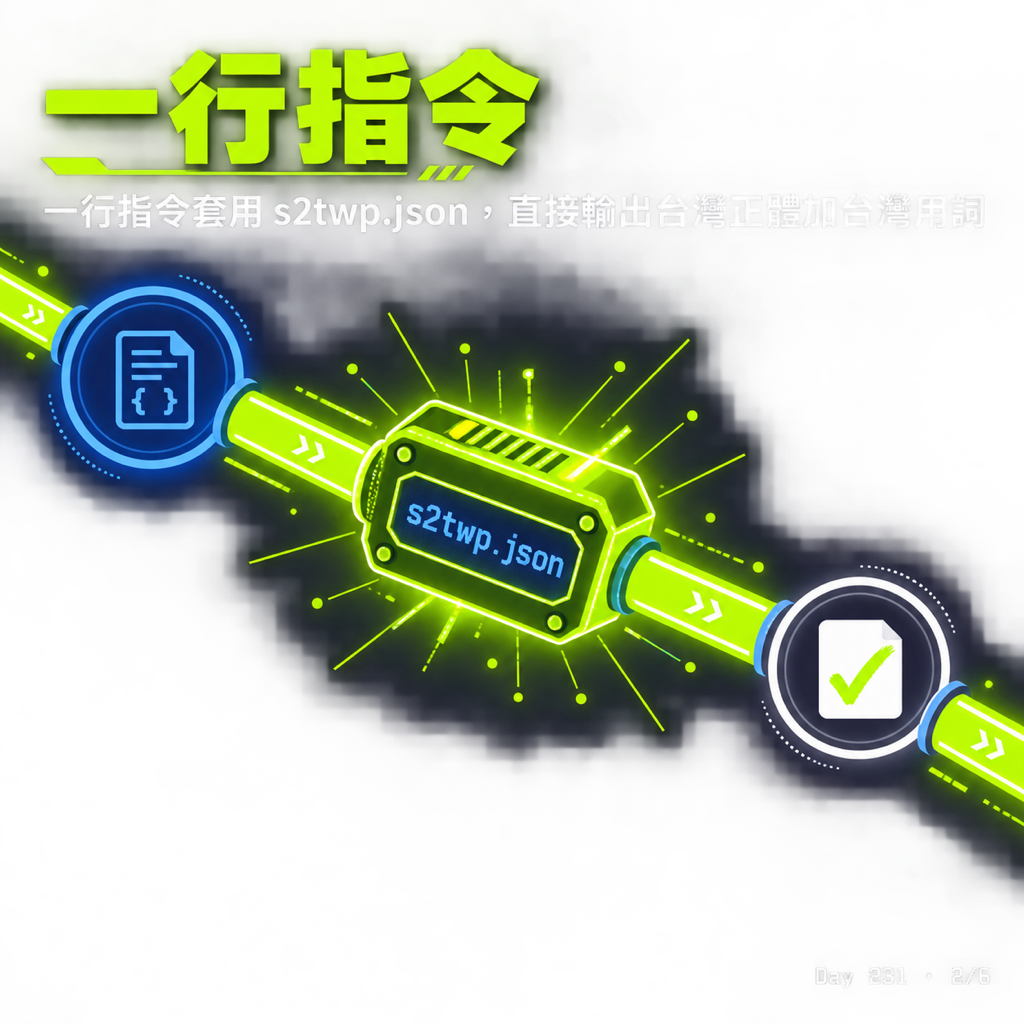Day 231 其實用 OpenCC 就好了 — 投影片 2