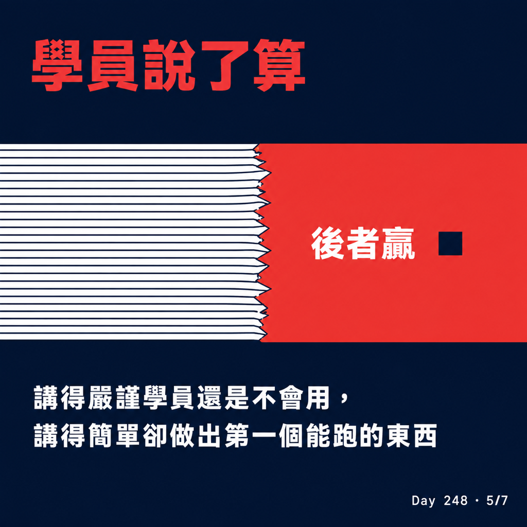 Day 248 開課割韭菜這件事 — 投影片 5