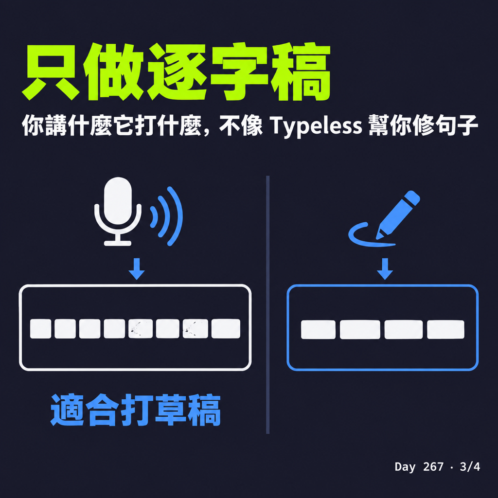 Day 267 ChatGPT 的語音輸入，任何 app 都能用 — 投影片 3